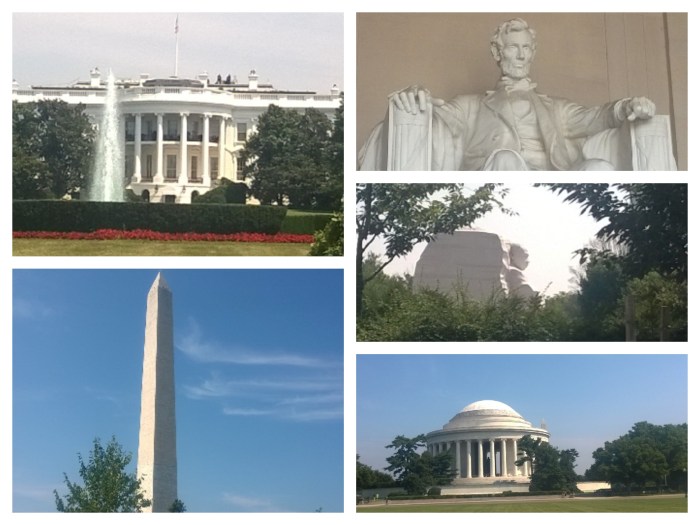 DC collage monuments