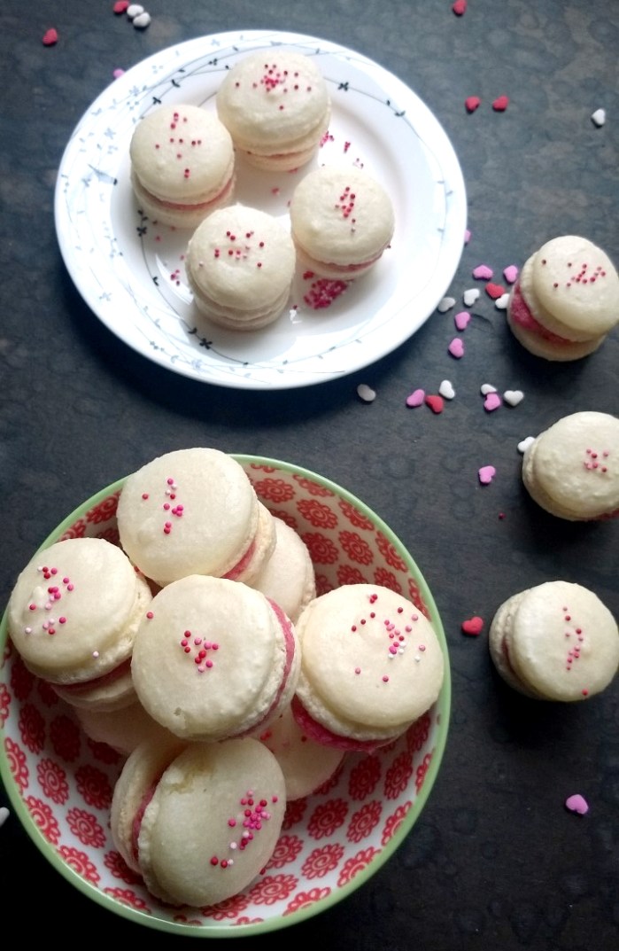 Raspberry Macarons