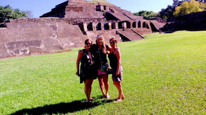 visting mayan ruins